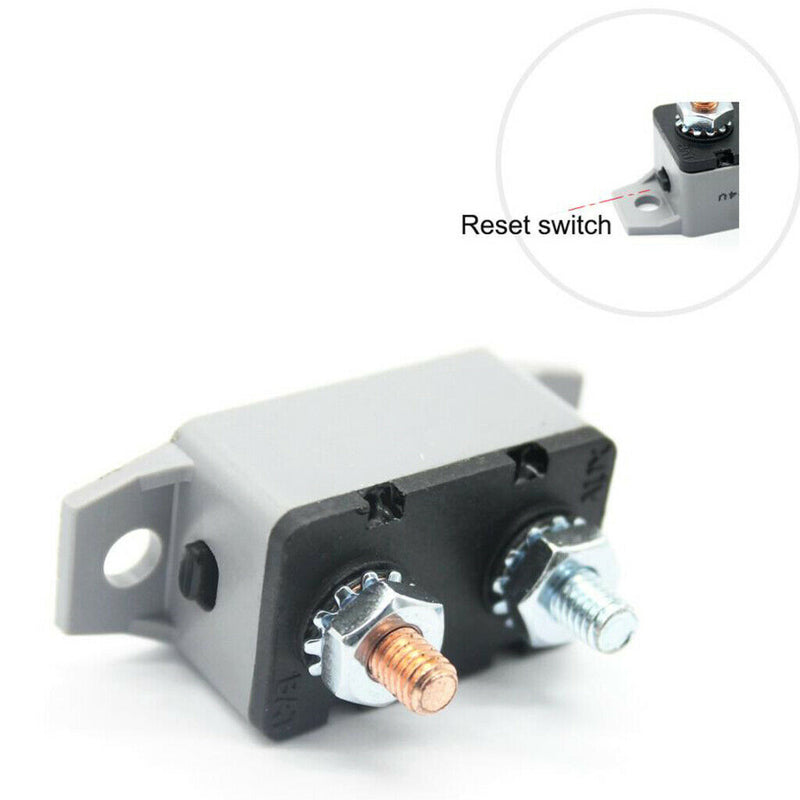 DC 12V-24V Stereo Audio Inline Circuit Breaker Fuse for Car RV Marine Boat
