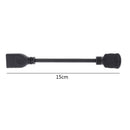 15cm 90 Degree Elbow HDMI Male Port to HDMI Female Port Extender Cable