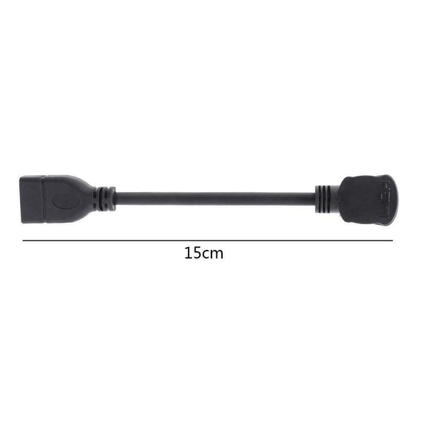 15cm 90 Degree Elbow HDMI Male Port to HDMI Female Port Extender Cable #gib