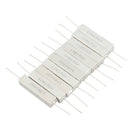 10 Pcs Fixed Ceramic Cement Resistors 15 Ohm 10W Watt 5% M8R2