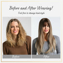 Women Mix Colors Gradient Long Straight Synthetic Wig 24" for Party/DailyUse