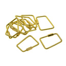 10pc Brass Sturdy Screw Lock Clasp For Key Chain Key  Outdoor Sports Bag