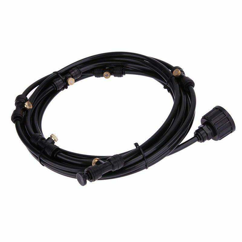 6m hose 6pcs mist sprinkler Outdoor Garden Misting Cooling System Mist Nozz L1R7