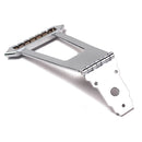 6 String Archtop Guitar Trapeze Tailpiece Bridge Guitar Accessory Chrome New