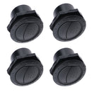 2 Pair Boat Interior Side Roof Air Exhaust Vent Ventilation Outlet Black 70x45mm
