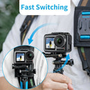 Double-Head J Hook Quick Release Base Adapter for Gopro Hero 8 DJI OSMO ACTION