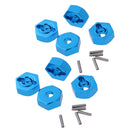 8x Aluminum 12mm Wheel Hub Hexagon Drive Adapter for HSP 94105 94107 94111 1/10