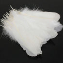 50pcs White Beautiful Large Goose Feathers 6-8 inches /15cm to 20cm High Quality