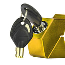 Golden Color Motorcycle Handlebar Throttle Grip Lock Anti-theft Brake Level Lock