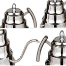 1X(Kitchen Coffee Pot Stainless Steel Coffee Drip Kettle Tea Pot, 1.2L Fine
