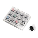 Acrylic Keyboard Tester 12 Clear Plastic Keycap Sampler for Cherry MX Switc P1T7