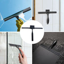 1pcs Bathroom Squeegee Glass Squeegee Cleaner Shower Window Wiper Black