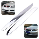 2x Chrome Hood Trim Above Kidney Grille fit for BMW E90 E91 325i 330i 328i Hf