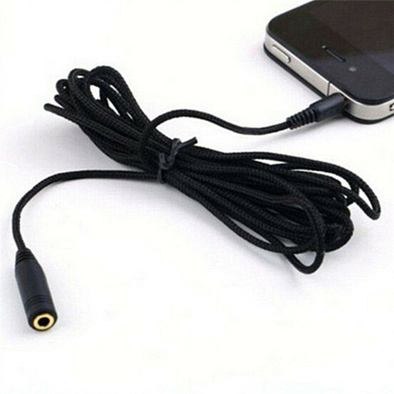 5M 16ft 3.5mm Stereo Audio Aux Headphone Cable Extension Cord Male to FemaleP TO