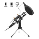 Condenser Microphone,3.5Mm Studio Recording Broadcast Computer Microphone w C2Z6