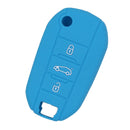 Car Key Protive Cover Holder for BUICK Flip Folding Remote Key Fob Light Blue