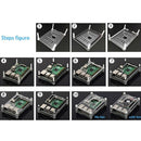 Acrylic Development Board Clear Case Box for Raspberry Pi 4B w/ Cooling Fan