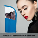 Women Makeup Storage Bag Toiletries Organizer Makeup Brush Holder (Blue) A