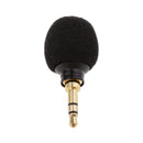 Mini Plug in Vocal Instrument Condenser Microphone 3.5mm Mono TS Plug Black