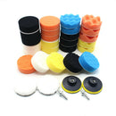 Sponge Wheel Parts Car Polishing Buffer Pads Set With Drill Adapter Waxing