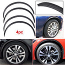 4PCS Car Wheel Eyebrow Arch Trim Lips Fender Flares Protector Carbon Fiber 730mm