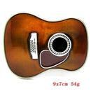 Music Guitar Body Belt Buckle Zinc Alloy Metal Country Western Classic