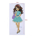 1Pc Silicone Fashion Girl Stamp Metal Cutting Dies Stencil Frame Scrapbook DIY