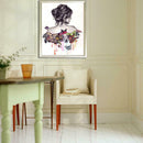 2pcs 5D DIY Diamond Painting Beauty Cross Stitch Embroidery Home Mosaic Kit