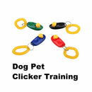 Dog Pet Click Clicker Training Trainer Aid Guide Wrist Band Accessories