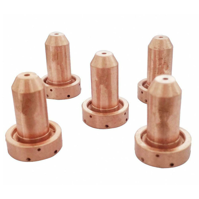 5pcs/set SL60/100 Copper Tellurium Plasma Cutting Cutter Tip Nozzles 9-8212