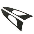Car Smooth Carbon Fiber Inner Door Handle Panel for Mazda 3 Axela 2014 2017