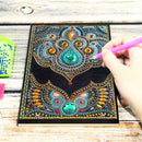 DIY Mandala Special Shaped Diamond Painting 50 Pages A5 Sketchbook Notebook