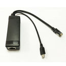 1x Power Over Ethernet 48V To 5V 2A Active POE Splitter Micro USB Adapter Cable