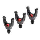 3x Magnetic Rod Grip Rest Head Y Shape Support Bracket Gripper Holder Black