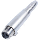 Stereo Audio Jack Adapter Plug 6.35 mm to 3-pin XLR Jack 2 pcs