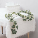 2M Artificial Eucalyptus Garland Hanging Rattan Wedding Greenery Party Back W9O1