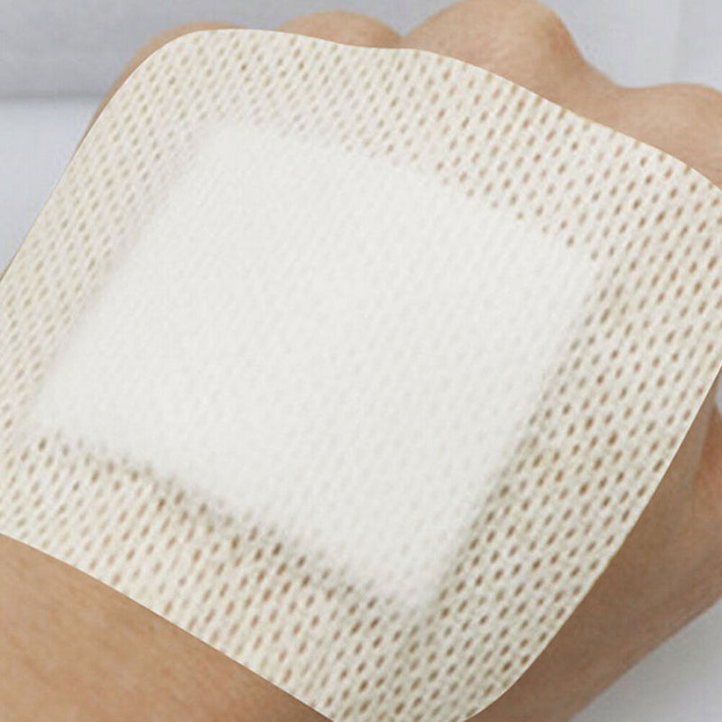 10pcs Non-Woven Medical Adhesive Wound Dressing Large Band Aid Bandage 6x7cm LJA