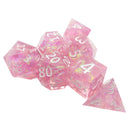 7PCS/Set DND MTG RPG Polyhedral Game Dices D4 D6 D8 D10 D12 D20 Pink