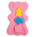 2PC Cute Bath Sponge Infant Bath Cushion Comfy and Skid Proof Bathing Mats