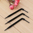 50pcs Bend Arrow Dripper Micro Drip Irrigation Drops Emitters Home Garden