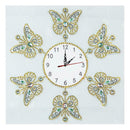 DIY Butterfly Special Shaped Diamond Painting Cross Stitch Clock Home Decor