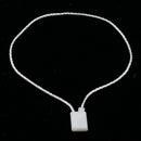 1000pcs 7.5''  Tags String Snap Locks Pin Loop Fasteners Hook Ties-White