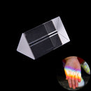5cm Triangular Prism Teaching Optical Glass Triple Physics Light Spectrum New OZ