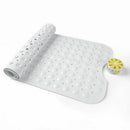 Bath Mat 100 x 40cm with Cupping Massage Bath Mat white anti-slip Material  I1C3