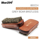 Blue Zoo Men Boar Hair Bristle Beard Brush Shaving Comb Face Massage Handma P3U4