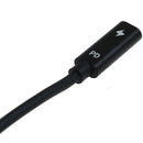 15cm Type-C Female to Square DC Male PD Power Charger Cable for Thinkpad OZ