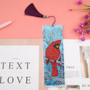 DIY Bird Special Shaped Diamond Painting Leather Bookmark Tassel Book Marks