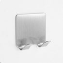 5pcs Adhesive Stainless Steel Towel Hooks Hats Family Robe Hanging Hooks
