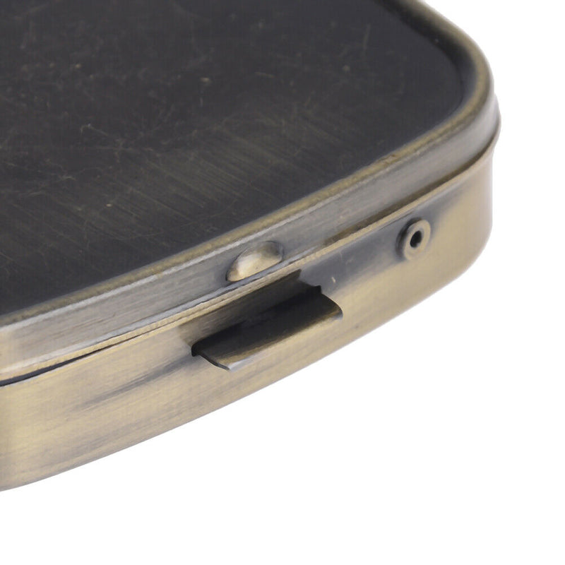 2Grid Moistureproof Metal Folding PillCase Medicine StorageOrganizer ContainerBX