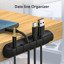 Portable Silicone Self-Sticking Desk USB Cable Winder Organizer Storage Clip